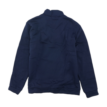 Navy Solid 1/4 Zip Pullover