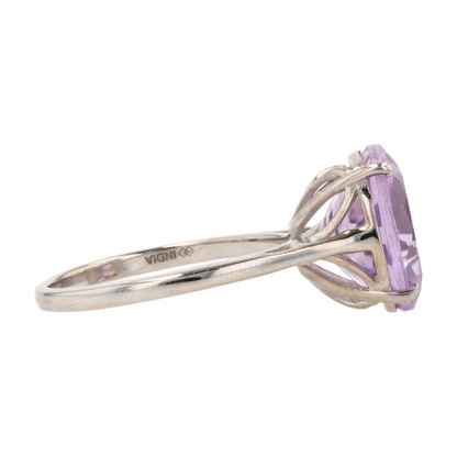 4 3/4 ctw Sterling Silver Amethyst Fashion Ring