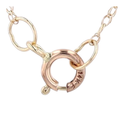 14K Yellow Gold Amethyst Pendant Necklace