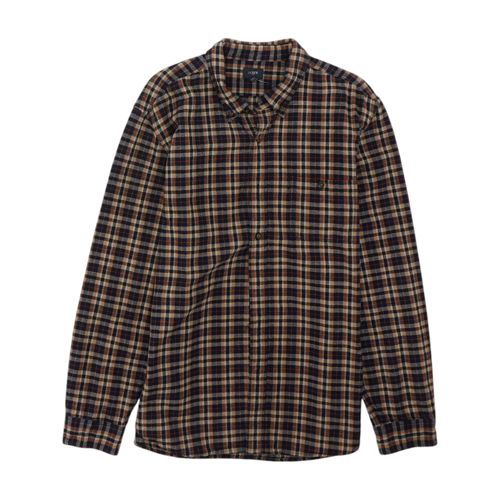 Multi Plaid Flannel Button Down