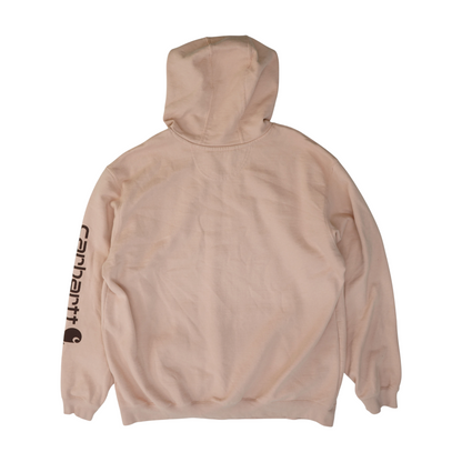 Pink Solid Hoodie Pullover