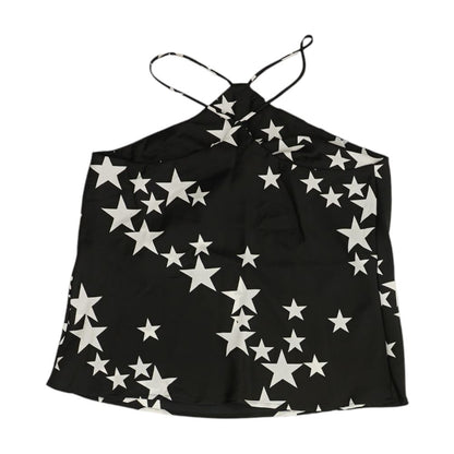 Black Graphic Blouse