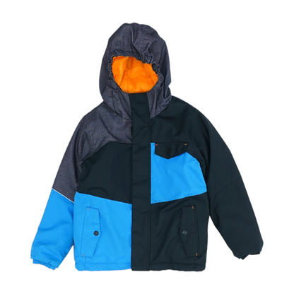 Black Color Block Jacket