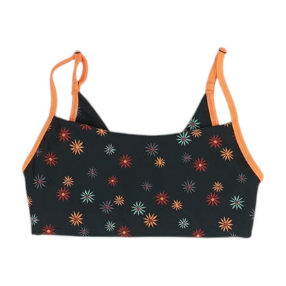 Black Floral Bra