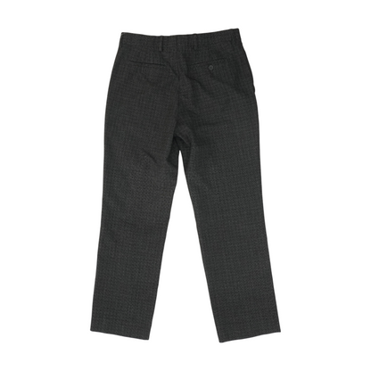 Gray Plaid Regular Pants