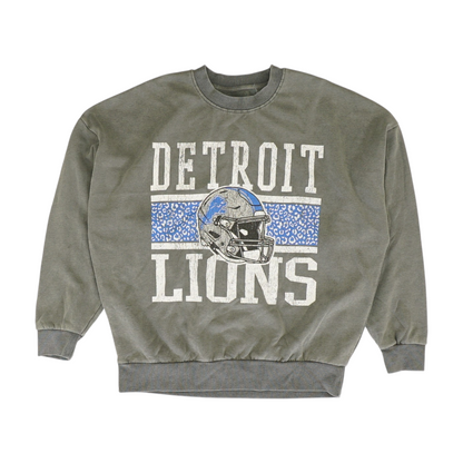Gray Graphic Sweatshirt Pullover
