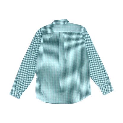 Green Check Long Sleeve Button Down