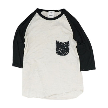 Ivory Solid Raglan T-Shirt