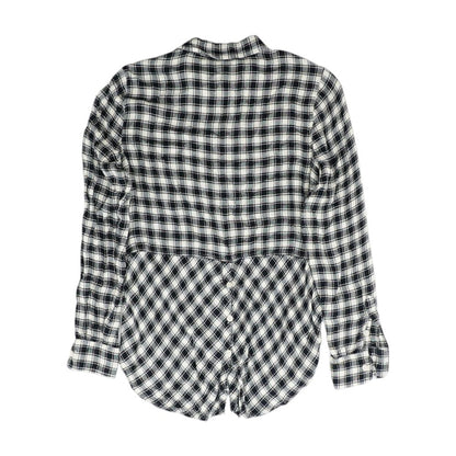 Black Plaid Button Down