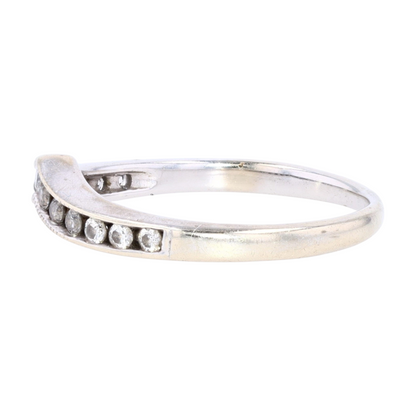 1/6 ctw 14K White Gold Diamond Band Ring
