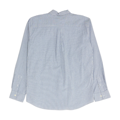 Blue Striped Long Sleeve Button Down