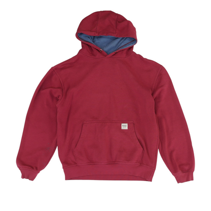 Red Solid Hoodie Pullover