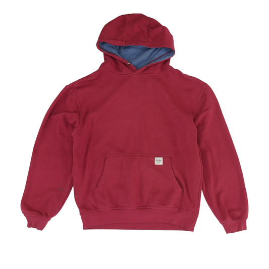 Red Solid Hoodie Pullover