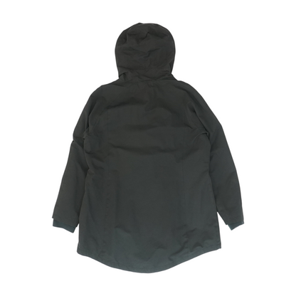 Black Solid Rain Coat