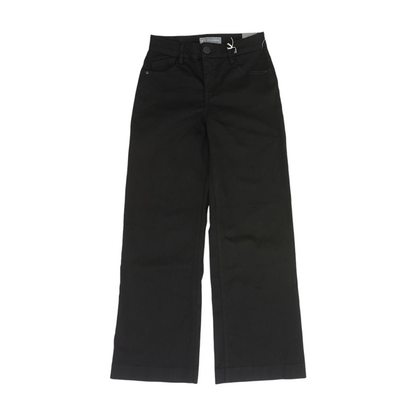 Black Petite Wide Leg Jeans