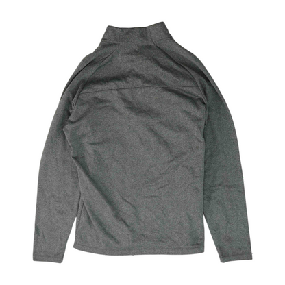 Gray Solid 1/4 Zip Pullover