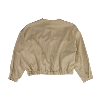 Beige Solid Jacket