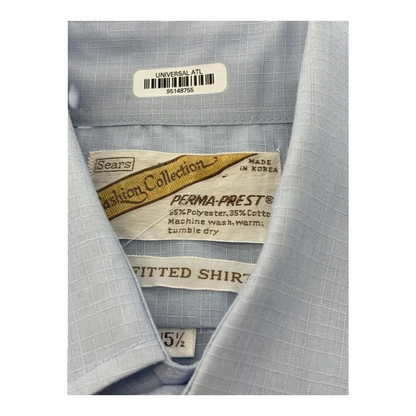 Blue Check Short Sleeve Button Down