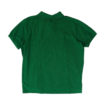 Green Solid Short Sleeve Polo