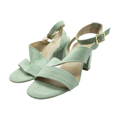Green Block Heels
