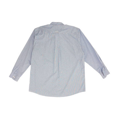 Blue Tall Polka Dot Long Sleeve Button Down