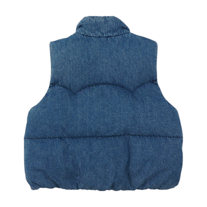 Blue Solid Vest