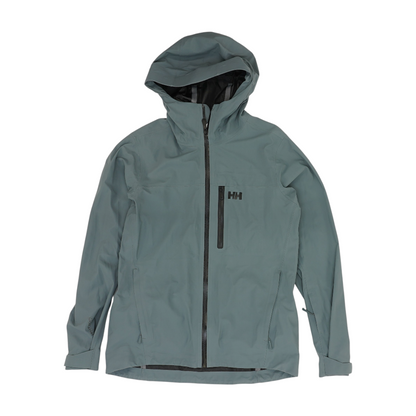 Gray Solid Rain Jacket