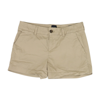 Beige Solid Chino Shorts