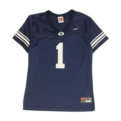 Women's Navy BYU Cougars Short Sleeve Jersey