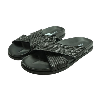 Black Casual Slide Sandals