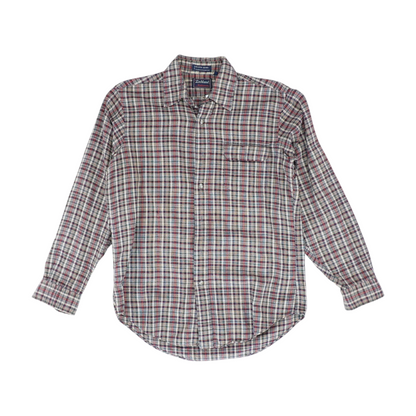 Multi Plaid Long Sleeve Button Down