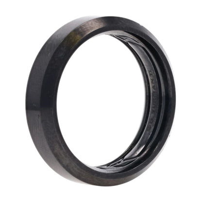 Black Titanium Beveled Wedding Band