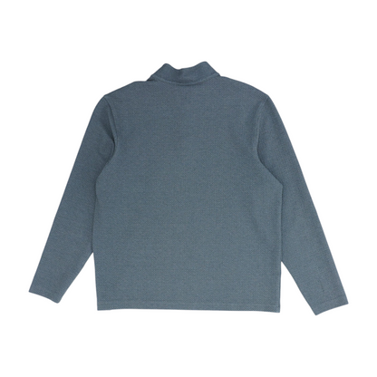 Gray Solid 1/4 Zip Pullover