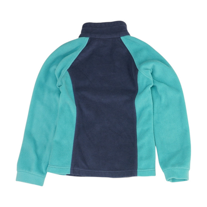 Blue Color Block Coat
