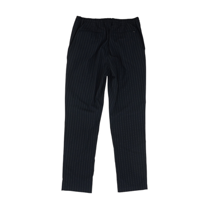 Navy Striped Slim Pants