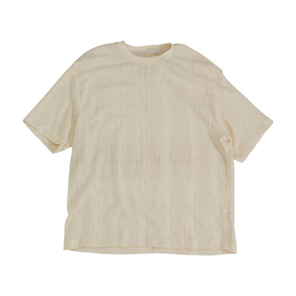 Beige Solid T-Shirt