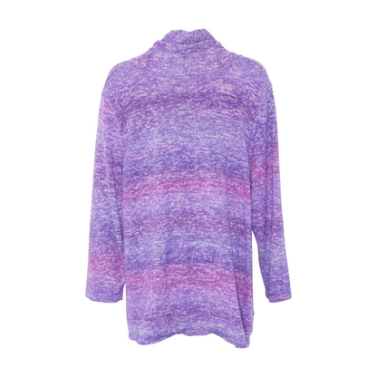 Purple Cardigan Sweater