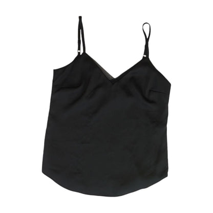 Black Solid Sleeveless Blouse