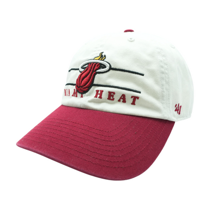 White Miami Heat Ballcap Hat