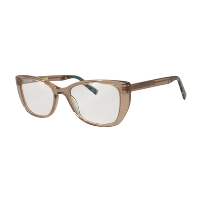 Brown Helena Oval Prescription Eyewear
