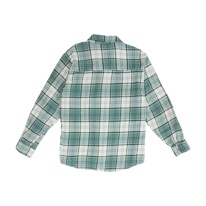 Green Plaid Flannel Button Down