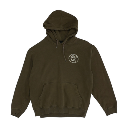 Brown Solid Hoodie Pullover