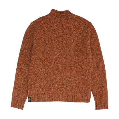 Rust Solid Pullover Sweater