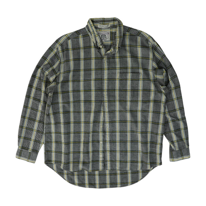 Gray Check Long Sleeve Button Down