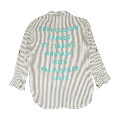 Brown Striped Button Down