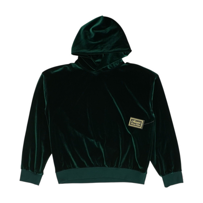 Green Solid Hoodie Pullover