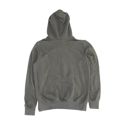 Gray Solid Hoodie Pullover