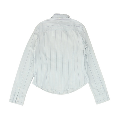 Blue Striped Long Sleeve Button Down