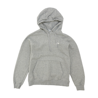 Gray Solid Hoodie Pullover