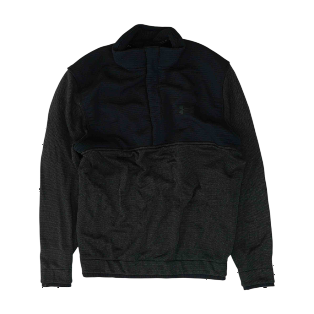 Black Solid 1/4 Zip Pullover